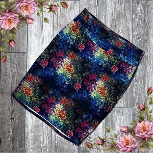 LuLaRoe Floral Cassie Pencil Skirt